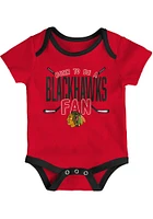 Chicago Blackhawks Baby Red Game Time Style One Piece