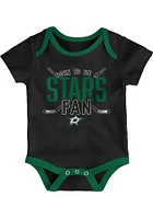 Dallas Stars Baby Black Game Time One Piece