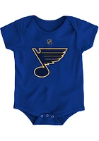 St Louis Blues Baby Blue Primary Logo Short Sleeve One Piece
