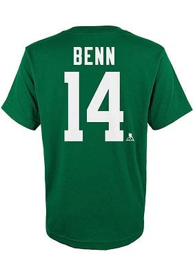 Jamie Benn Dallas Stars Toddler Kelly Green Flat Name and Number Short Sleeve Player T Shirt