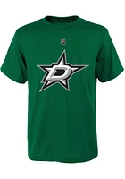Jamie Benn Dallas Stars Toddler Kelly Green Flat Name and Number Short Sleeve Player T Shirt