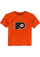 Ivan Provorov Philadelphia Flyers Toddler Orange Flat Name and Number Short Sleeve Player T Shirt