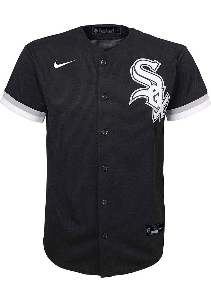 Nike White Sox Boys Black Alt Replica Baseball Jersey