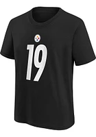 JuJu Smith-Schuster  Pittsburgh Steelers Boys Black NN Short Sleeve T-Shirt