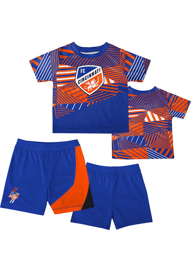 FC Cincinnati Toddler Blue Kick Off Set Top and Bottom