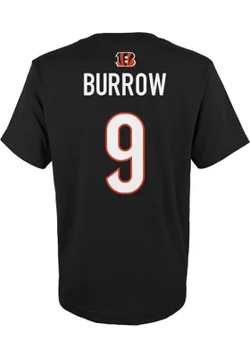 Joe Burrow Cincinnati Bengals Youth Name and Number Player Tee