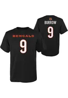 Joe Burrow Cincinnati Bengals Youth Name and Number Player Tee