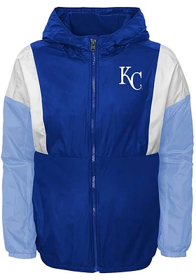 Kansas City Royals Youth Blue Big Break Light Weight Jacket