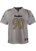 TJ Watt Pittsburgh Steelers Youth Grey Nike Atmosphere Football Jersey