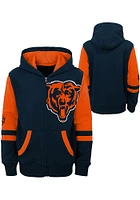Chicago Bears Youth Navy Blue Stadium Long Sleeve Full Zip Jacket