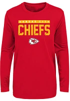 Kansas City Chiefs Youth Red Training Camp Long Sleeve T-Shirt