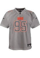 Myles Garrett Cleveland Browns Youth Grey Nike Atmosphere Football Jersey