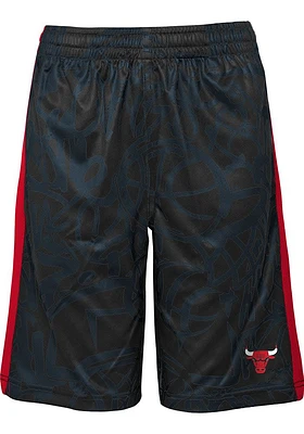 Chicago Bulls Youth Black Scribble Dribble Shorts