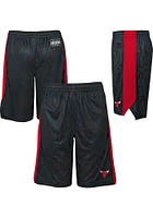 Chicago Bulls Youth Black Scribble Dribble Shorts