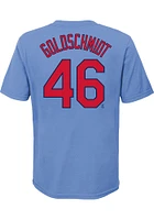 Paul Goldschmidt St Louis Cardinals Youth Light Blue Name and Number Player Tee