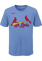 Paul Goldschmidt St Louis Cardinals Youth Light Blue Name and Number Player Tee