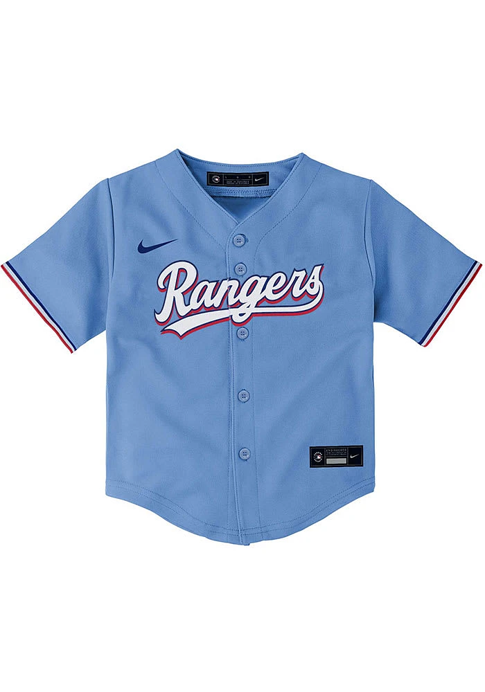 Nike Texas Rangers Baby Light Blue Alternate 3 Jersey Baseball