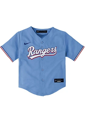 Nike Texas Rangers Baby Light Blue Alternate 3 Jersey Baseball