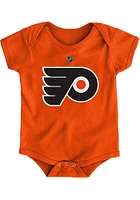 Philadelphia Flyers Baby Orange Primary Logo Short Sleeve One Piece