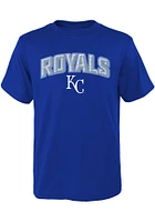 Kansas City Royals Youth Blue Faux Stitch Short Sleeve T-Shirt