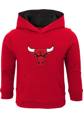 Chicago Bulls Toddler Red Prime Long Sleeve Hooded Sweatshirt