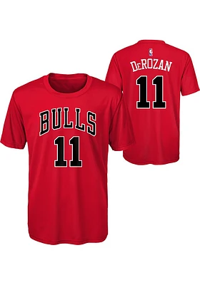 Demar DeRozan Chicago Bulls Youth Red Flat NN Perf Player Tee