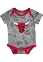 Chicago Bulls Baby Red Game Time 3PK One Piece