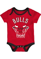 Chicago Bulls Infant Red Putting Up Numbers 3PK SS Set Top and Bottom