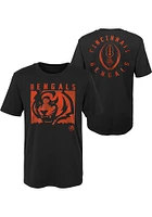 Cincinnati Bengals Boys Black Liquid Camo Short Sleeve T-Shirt