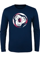 St Louis City SC Youth Navy Blue Slogan Ball Long Sleeve T-Shirt