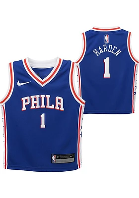 James Harden  Nike Philadelphia 76ers Toddler Blue Replica Icon Jersey Basketball