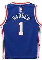 James Harden  Nike Philadelphia 76ers Toddler Blue Replica Icon Jersey Basketball