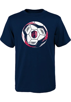 St Louis City SC Youth Navy Blue Slogan Ball Short Sleeve T-Shirt
