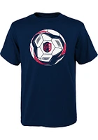 St Louis City SC Youth Navy Blue Slogan Ball Short Sleeve T-Shirt