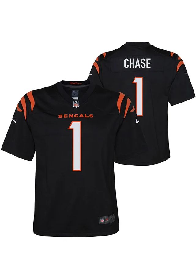 Ja'Marr Chase Cincinnati Bengals Youth Black Nike Home Game Football Jersey