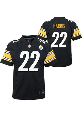 Najee Harris Pittsburgh Steelers Youth Black Nike Home Game Football Jersey