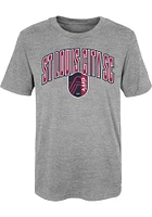 St Louis City SC Boys Grey Arched Strike Short Sleeve T-Shirt