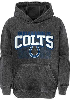 Indianapolis Colts Youth Black Back to Long Sleeve Hoodie