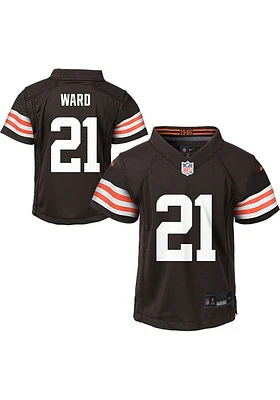 Denzel Ward Cleveland Browns Boys Brown Nike Home Football Jersey