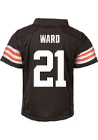 Denzel Ward Cleveland Browns Boys Brown Nike Home Football Jersey