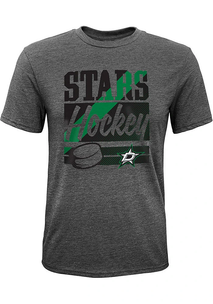Dallas Stars Youth Grey Classico Short Sleeve Fashion T-Shirt