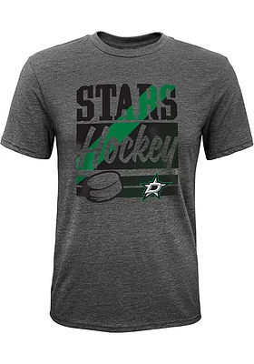 Dallas Stars Youth Grey Classico Short Sleeve Fashion T-Shirt