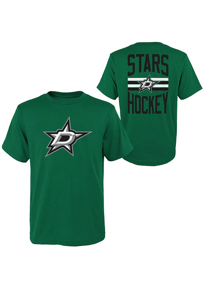 Dallas Stars Youth Kelly Green Slogan Back Short Sleeve T-Shirt