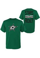 Dallas Stars Youth Kelly Green Slogan Back Short Sleeve T-Shirt