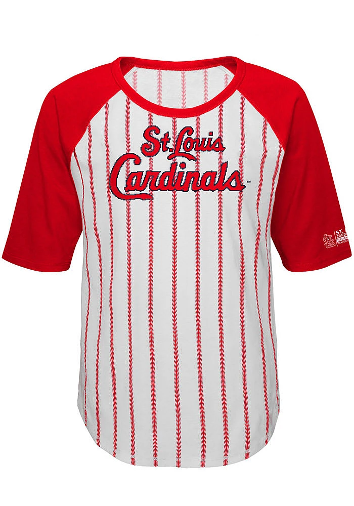 St Louis Cardinals Girls White Closer Long Sleeve T-shirt