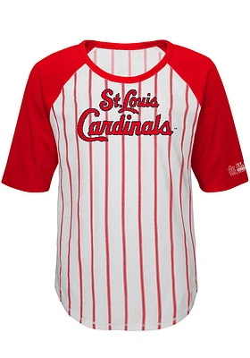 St Louis Cardinals Girls White Closer Long Sleeve T-shirt