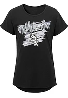Chicago White Sox Girls Black Team Dream Short Sleeve Tee