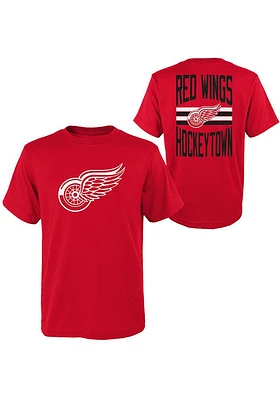 Detroit Red Wings Youth Slogan Back Short Sleeve T-Shirt