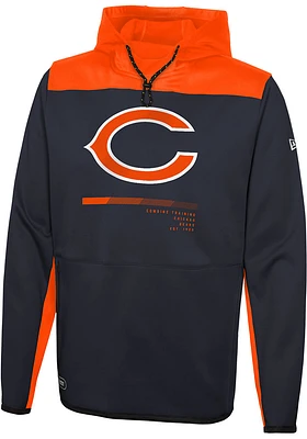 Chicago Bears Mens Orange HARD HITTER Hood