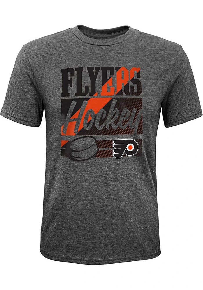 Philadelphia Flyers Boys Grey Classico Short Sleeve Fashion Tee